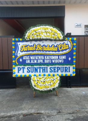 Papan Bunga Duka di Cimerang
